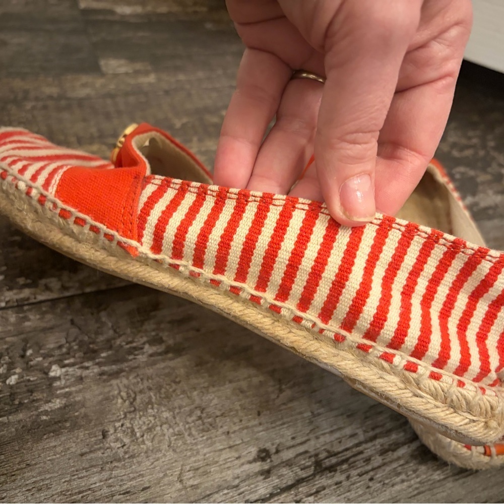 Tory Burch Red and Cream Espadrilles - Picture 5 of 5